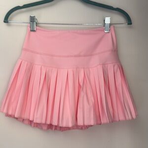 Gold Hinge Pink Pleated Women's Skirt
